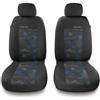 Mossa Coprisedili anteriori compatibili con Ford Transit Connect I, II, III, IV (2009- ) - fodere sedili auto - set coprisedili auto universali - 2UNE-BL