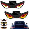 Generico 2PCS Solar Demon Eye LED Car Window Light,Solar USB Dual-Power Devil Eyes Warning Lights,Dynamic LED Eye Light,5 Modes Car Dynamic Smart Eye,Vibration Induction Ambient Lighting,for Car Window (A)