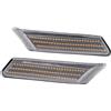 Hacreyatu Indicatore di direzione laterale LED per Porsche 911 997 Boxster Cayman 987, Trasparente