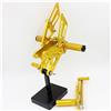 TEKDQCQTL pedane moto poggiapiedi For Yamaha YZF R1 YZFR1 YZF-R1 2009-2014 Moto Supporto Poggiapiedi Rialzato Regolabile Sposta Arretramento Gruppo Pedane pedali motociclette(Gold)