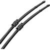 AJOHBM Tergicristalli Auto Set Di Spazzole Tergicristallo Anteriori In Silicone E Gomma Per Renault Per Captur Kaptur 2016-2019 Spazzola Parabrezza 26 + 16(LHD,Rubber wiper-2pcs)
