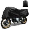 X AUTOHAUX Telo coprimoto 420D PU 265 x 105 x 65 cm | Mezza copertura impermeabile per esterni, nera, protezione solare, copertura impermeabile, protezione antipioggia