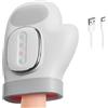 ZVD Massaggiatore Smart per le Mani con Compressione Termica Lenitiva, Dispositivo per il Massaggio del Polso con Timer Automatico, Massaggiatore Elettrico Shiatsu per il Polso (Bianco)