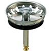 keenberk Acciaio inox piletta di scarico per lavello diametro mm (1 1/2 pollici) con lavabo bedieng, per Teka spuelen, Hub Asta Ø mm, Lunghezza totale 60 mm regolabile fino a 84 mm