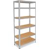 shelfplaza® 230x100x30cm HOME Scaffale metallo per carichi pesanti zincato con 6 ripiani con 145kg capacità di carico/Scaffali in metallo per garage come scaffali per ripostiglio o officina