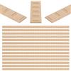 OLYCRAFT 32pz 3D Modanatura Decorativa In Legno 40.5cm Modanatura Fai Da Te Non Rifinito Modanature Blocco Linea Mezza Modanature In Legno per Casa Parete Porta Bordo Soffitto Mobile Finestra
