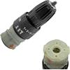 FABULETTA Mandrino per trapano a batteria da 16,8 V/21 V, modalità 3 funzioni, foratura/vite/percussione, mandrino da 10 mm, in plastica, nero, 136 mm, ricambio per trapano a percussione senza fili