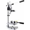 Terryshop74® Base a Colonna per Trapano Ø 43 mm con Morsa Regolabile - Colonna 500 mm, Supporto in Ghisa Pesante, Altezza Regolabile, Linea Professional per Trapani da Banco