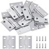 Jeboler 25 mm × 25 mm, cerniere pieghevoli piccole, 24 pezzi, in acciaio inox, per porte e finestre, armadi con 96 viti