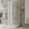 Idralite Box doccia a 3 lati in PVC a soffietto 70x100x70 cm H 185 mod. Narciso con apertura centrale