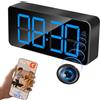 LXMIMI Telecamera Spia WiFi, 2.4G/5Ghz WiFi Telecamera Nascosta Orologio HD 1080P Minitelecamera Spia Wifi con Rilevamento del Movimento e Visione Notturna, Supporto Vista Remota