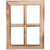 UNUS Nature by Kolibri Finestra decorativa in legno, cornice da finestra in design vintage, di forma rettangolare, da 35 x 27 x 1,5 cm