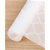 Acual Tappetino per Cassetti, 30x300cm Tappetino Antiscivolo Cucina, Materiale EVA, senza BPA Impermeabile e Antiolio, Pellicola per Mobili, Scaffali, Frigorifero e Scarpiere, Trasparente (Bianco)