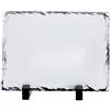 MR.R sublimazione kit oggetti Cornice rettangolare in pietra ardesia con foto, cornice per foto personalizzata novità per matrimonio, compleanno, nascita del bambino 5,9x7,88 pollici 15x20 cm