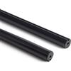 LEDKIA LIGHTING Profilo Alluminio a Sospensione Circolare per Striscia LED fino a 11mm Nero 2 m Nero traslucido