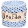 Bobilon Filato T-shirt per maglieria, Filato Zpagetti, Fettuccine Jersey per il crochet, Filato per il macramé, Yarn di cotone per lavorare all'uncinetto borse e tappeti, Filato alta qualità 3-5mm, Sky Blue