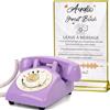 FiayaCom Libro degli Ospiti Audio per Matrimonio, Telefono con 32GB di Memoria per Messaggi Audio Personalizzati, Volume Regolabile, con Funzione di Riproduzione dei Messaggi, Adatto a Tutti i Tipi di