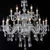 Generic Candela di Cristallo Europeo Lampada a Ciondolo di Lusso Soggiorno Ristorante Camera da Letto Hotel Villa Negozio di Abbigliamento Salone di Bellezza Caffè Bar KTV Lampadario a Led (H 18 luci)