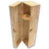 IMBALLAGGI ALIMENTARI PZ 1 Cassetta Porta Champagne (1 Bottiglia) Scatola in Legno di Pino Naturale CM 12 X 13 Alta CM 38 PORTABOTTIGLIE