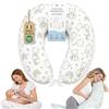 The Double Twenty Cuscino Gravidanza e Allattamento in Fiocco di Memory Foam - Federa Ipoallergenica Sfoderabile - Supporto Ergonomico per Dormire Meglio OEKO-TEX e Made in Italy - Verde