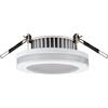 Heitronic 27776 lampada da soffitto, a +, tessuto misto, argento