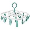 Dorunova Stendi Accessorio Appendi Calzini Per Stendino Calze, Supporto Capi Stendere Stendibiancheria (Quadrato, Blu)