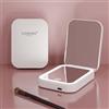 GASHIO Specchio cosmetico con illuminazione a LED, specchio da trucco senza fili con power bank 5000 mAh, specchio da trucco ricaricabile 2 in 1, portatile per casa e viaggio