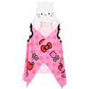 CARTOON Poncho Mare Bambina Hello Kitty 70x140 cm Mantella con Cappuccio in Microfibra 240 gsm Asciugamano Assorbente e Asciugatura Rapida Accappatoio Bambini per Spiaggia e Piscina