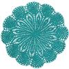 BOMHCS Centrino Rotondo in Pizzo Floreale, Fatto a Mano all'Uncinetto, 30,5-35,6 cm, Sottobicchiere da Cucina (Verde Scuro, Pack of 1 PC, 12 in to 14 in)