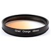 Ruilogod Filtro arancione Ultra-Violet 49mm graduato R Pellicola per lenti Foschia per DSLR