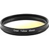Ruilogod Ultra-Violet da 55mm Graduato Giallo Filtro Giallo Protector per la foschia per SLR