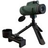 Generico Telescopio monoculare 8x40, obiettivo FMC con prisma BAK4, include supporto for telefono e treppiede - for birdwatching, caccia, concerti, escursionismo(Green)