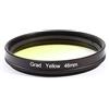 Ruilogod Ultra-Violet 46mm Graduato Giallo Giallo Protector Protector per la foschia per DSLR