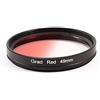 Ruilogod UV Ultra-Violet 49mm Graduato Red Filter Les Protector Protector foschia per DSLR