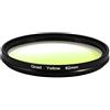 Ruilogod Ultra-Violet 62mm Graduato Giallo Giallo Protector Lente Protector per DSLR