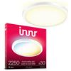 Innr Lampada da soffitto a LED Innr Smart da 30 cm, Zigbee, compatibile con Hue* (richiede un bridge), da bianco caldo a bianco freddo, lampada da soffitto per soggiorno, 2250 lumen