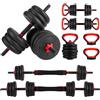 Mobiclinic Set di manubri regolabili 20 kg Barra e pesi fino con attacchi per kettlebell crescita progressiva Mobimax