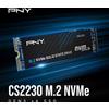 PNY SSD interno, PNY CS2230, 1 TB, M.2 NVMe, PCIe Gen3 x4, fino a 3300 MB/s in lettura