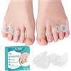 TULAMORIY Separatori Piccole Dite piedi,Piccole Dite piedi per Distanziatori dita piede in silicone,distanziatori dita piede per uomo e donna,per uso quotidiano,adatto a yoga e scarpe comode