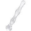 Generic Plug anale Principianti Divertimento femminile Perle di vetro trasparenti Masturbazione per adulti Plug anale giocattoli del sesso per adulti uomo Massaggio prostatico Plug anale con dildo