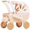 Le Toy Van - TV322 - Gioco educativo carrozzina per bambole, 3 anni, giocattolo Montessori per bambina, alta 54 cm, include borsa per passeggino e coperta in cotone, in legno FSC senza plastica