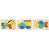 Goki Puzzle Set Cavallo, Pesce, Locomotiva