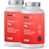 eFarmaLab Omega 3 Più Integratore Olio di Pesce Offerta BIPACCO 2X100 Perle