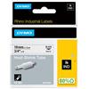 DYMO Rhino Industrial Tubi per etichette termorestringenti per cavi | 19 mm x 1,5 m | Stampa nera su bianco | Autoadesivi | per stampanti di etichette Rhino