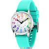 SIMSAM Orologio Bambino Garcon, Orologio Bambino Ragazza 4, 5, 6, 7, 8, 9, 10, 11, 12 Anni, Orologi Ragazzi Ragazza Pedagogica, Analogico, menta