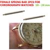 BUZZUFY Barretta a molla femminile per orologio cronografo vintage 18k oro 18-24 mm negativo 2 pezzi