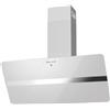 Corbero Corberó - Campana decorativa VICTORIA960W, vetro bianco 90 cm, 165 W, 3 velocità, controllo touch, portata 594,2 m3/h, colore vetro temperato, 1 filtro in alluminio, filtro carbone, E.Energy A