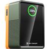 K&F CONCEPT 99Wh Batteria V Mount con 100W Ricarica Rapida PD, 14,8V/6700mAh Mini Batteria V Lock con DC/D-Tap/Doppia USB-C/USB-A/Schermo TFT per Fotocamera, Videocamera, Monitor (Arancione)