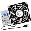 FUUGlan Ventilatore USB 80mm Cabinet Con Controllo della Temperatura 0-60℃ Ventola di Raffreddamento Silenziosa Per Home Theater Cabinet Server Armadi Termostato Ventilatore Regolabile