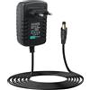 JCSJK Adattatore di alimentazione 12 V 3 A per strisce LED, fotocamera, monitor LCD, presa adattatore 100-240 V 50-60 Hz DC 5,5 x 2,1 mm